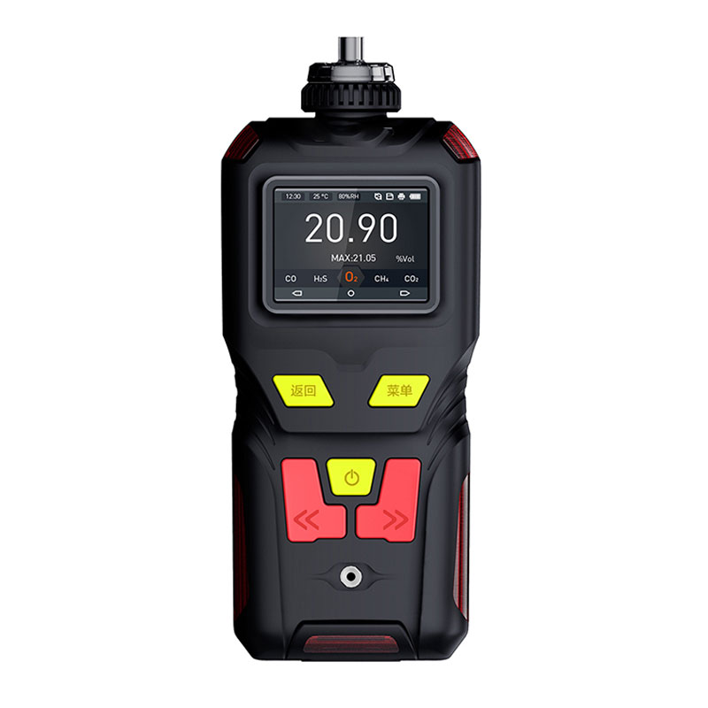 ¿Cómo transmitir y almacenar los datos de detección del detector de gas cuatro en uno?