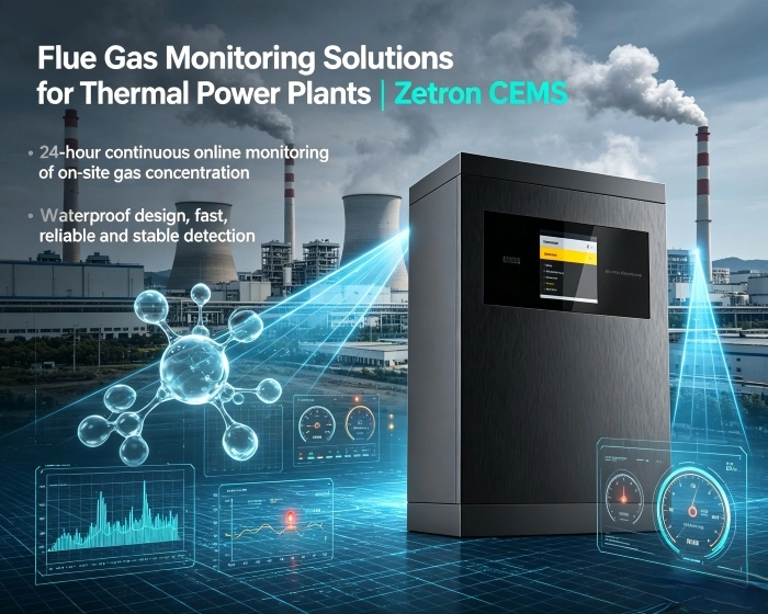 Soluciones de monitoreo de gases de combustión para centrales térmicas | Zetron CEMS desde el monitoreo de procesos hasta el cumplimiento de las emisiones al final del proceso