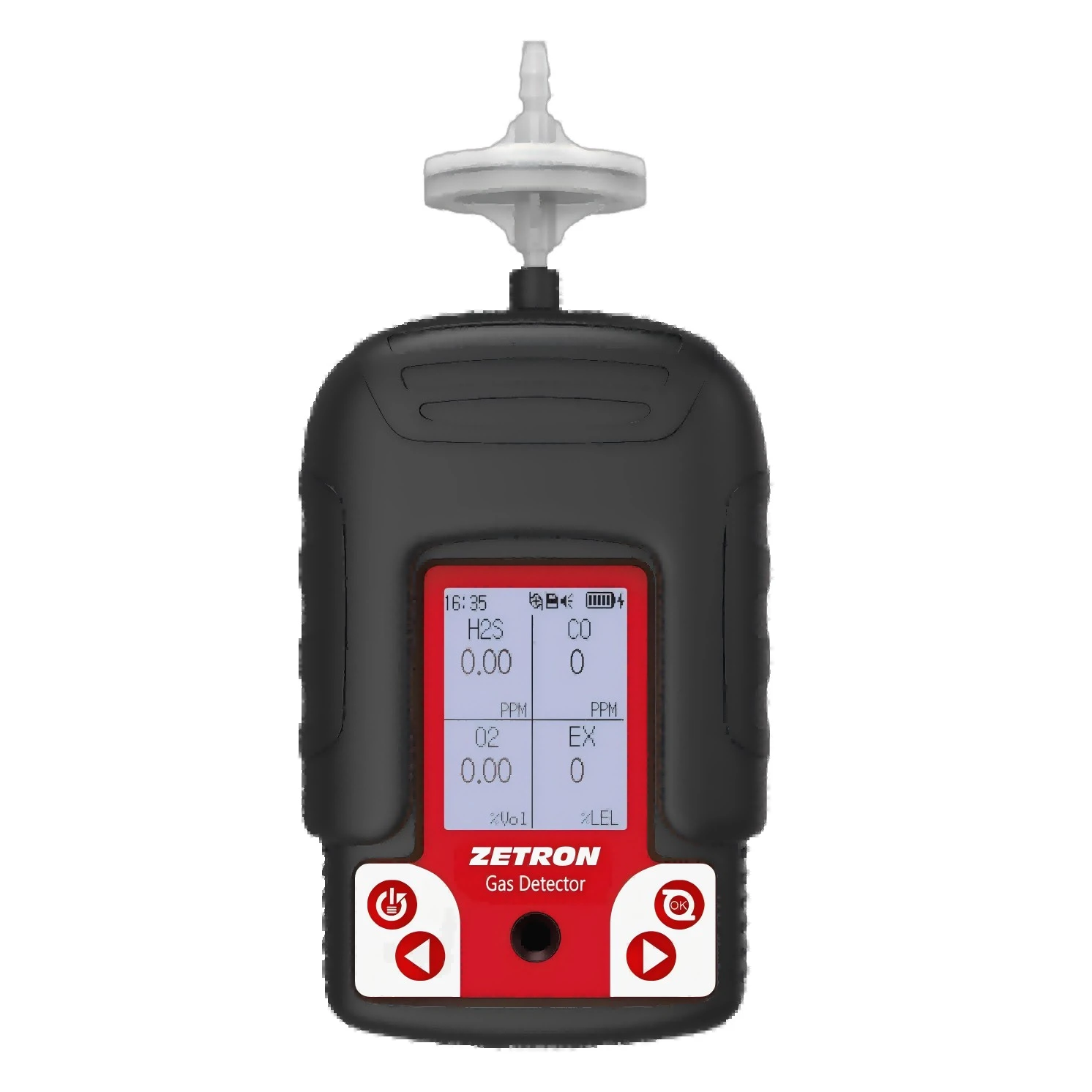 Detector de gas portátil 4 en uno