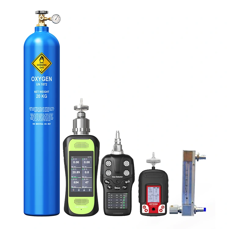 Kit de prueba de funcionamiento del detector de gas portátil para verificación de la respuesta del sensor